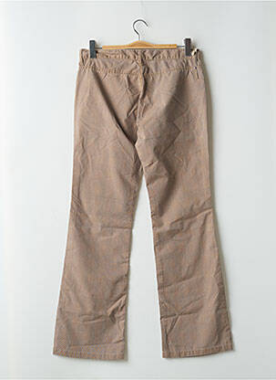 Pantalon droit tissage popeline taille normale marron SCHOOL RAG femme