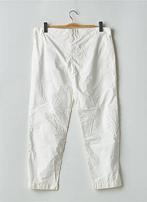Pantalon 7/8 tissage popeline taille normale blanc SCHOOL RAG femme
