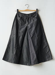 Pantacourt coupe jupe culotte taille normale noir SCHOOL RAG femme
