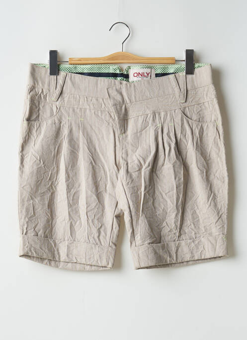 Short beige ONLY pour femme