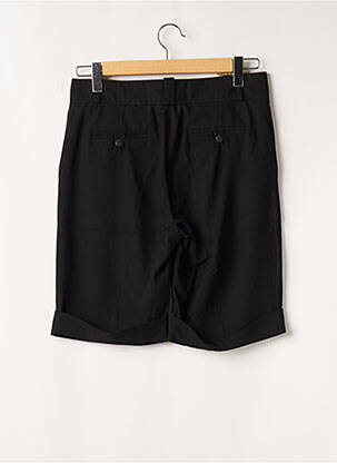 Bermuda fermeture zippée sous rabat avec crochet noir SECTION URBAINE femme