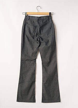Pantalon droit fermeture zippée sous rabat boutonné gris TEDDY SMITH femme