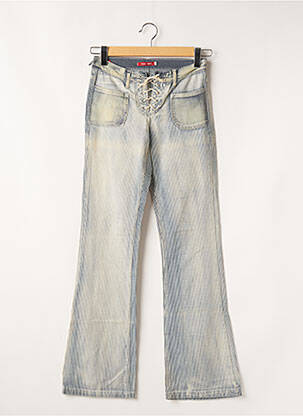 Pantalon droit poches bleu TEDDY SMITH femme