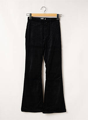 Pantalon droit fermeture zippée sous rabat boutonné noir TEDDY SMITH femme