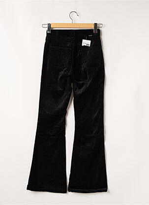Pantalon droit fermeture zippée sous rabat boutonné noir TEDDY SMITH femme