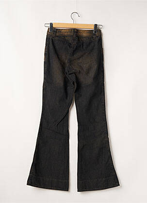Pantalon droit fermeture zippée sous rabat boutonné bleu TEDDY SMITH femme