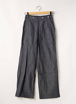 Pantalon flare stretch taille haute bleu TEDDY SMITH femme