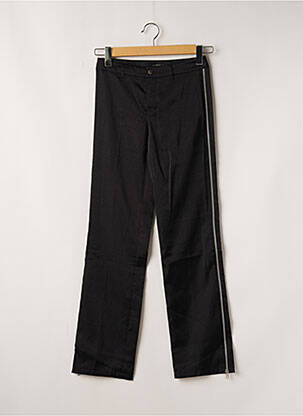 Pantalon droit fermeture zippée sous rabat boutonné taille normale noir TEDDY SMITH femme