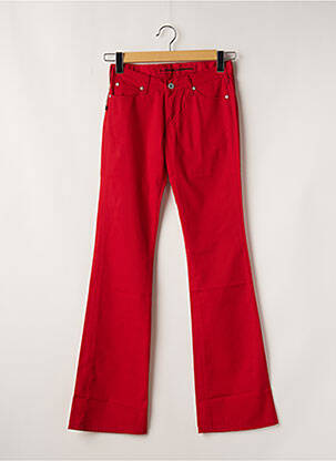 Jean coupe flare stretch taille normale rouge LA BRIGADA INTERNACIONAL femme