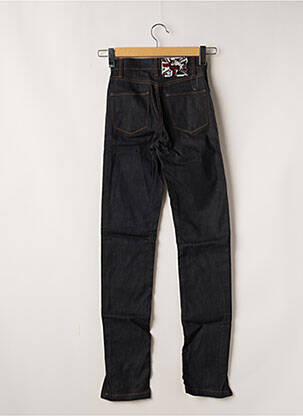 Jeans coupe slim tissage brut taille normale bleu DEEP SOUL femme