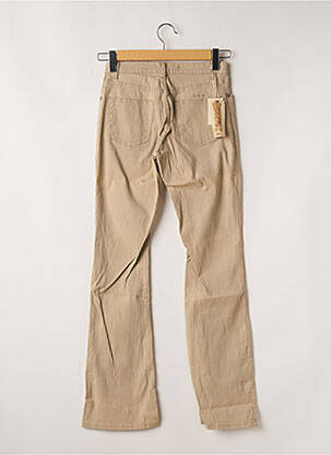Pantalon flare stretch taille haute beige SCHOOL RAG femme