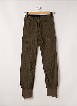 Pantalon cargo poches taille normale vert FREEMAN T.PORTER femme