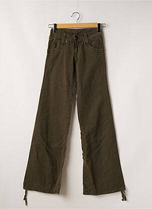 Jeans coupe droite taille normale taille normale vert LOIS femme