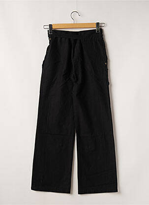 Pantalon droit tissage popeline taille normale noir 2 TWO femme