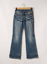 Jean coupe flare taille basse taille basse bleu RWD femme