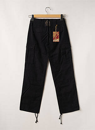 Pantalon cargo coupe droite taille normale noir TEDDY SMITH femme