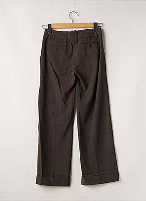 Pantalon chino fermeture zippée sous rabat boutonné taille normale marron PAKO LITTO femme