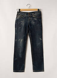 Jeans coupe slim tissage brut taille normale bleu TEDDY SMITH femme