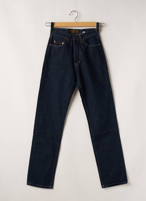 Jeans coupe slim tissage brut taille normale bleu REDWOOD femme