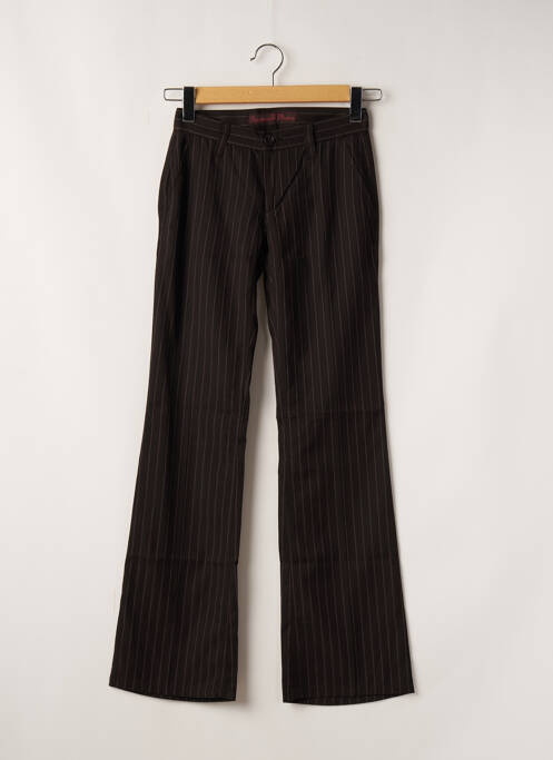 Pantalon chino marron FREEMAN T.PORTER pour femme