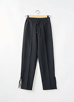 Pantalon droit tissage crêpe taille normale noir BUFFALO femme