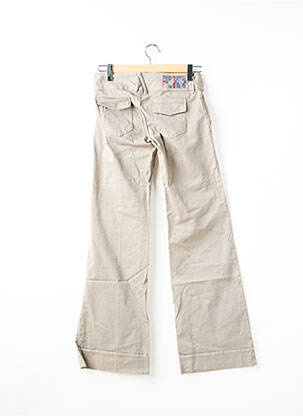 Pantalon droit fermeture zippée sous rabat boutonné taille normale gris BE YOU K femme