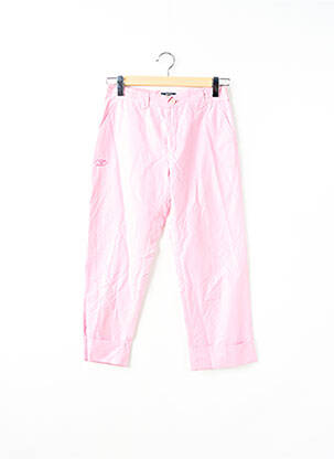 Pantacourt coupe droite taille normale rose BE YOU K femme