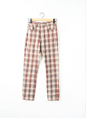 Pantalon slim stretch taille normale marron BONAVENTURE femme
