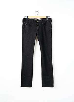 Pantalon slim stretch taille normale noir CIMARRON femme