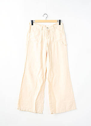 Pantalon flare taille normale taille normale beige CIMARRON femme