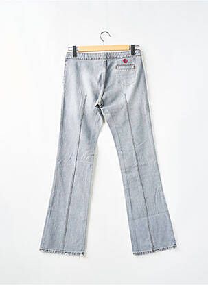 Jeans bootcut fermeture zippée sous rabat scratché taille basse gris CIMARRON femme