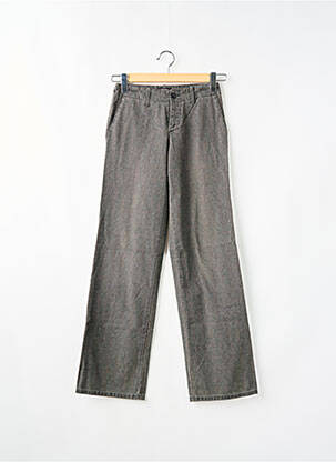 Pantalon chino fermeture zippée sous rabat boutonné taille normale gris CIMARRON femme