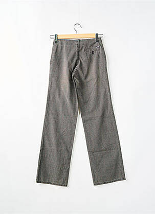 Pantalon chino fermeture zippée sous rabat boutonné taille normale gris CIMARRON femme