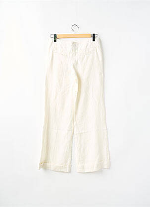 Pantalon droit fermeture zippée sous rabat boutonné taille normale beige CHILLI PEPPER femme