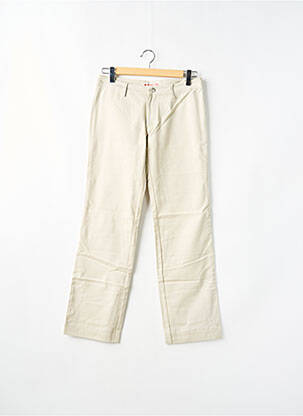 Pantalon droit fermeture zippée sous rabat boutonné taille normale beige DICKIES femme