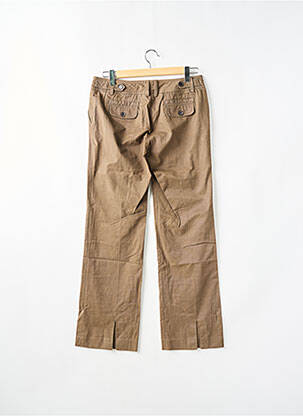 Pantalon chino fermeture zippée sous rabat boutonné taille normale marron ESPRIT femme