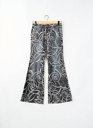 Pantalon flare taille normale taille normale gris ESZ DENIM femme