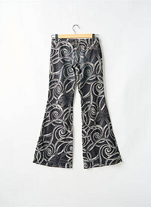 Pantalon flare taille normale taille normale gris ESZ DENIM femme