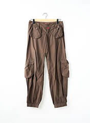 Pantalon cargo marron BE YOU K pour femme seconde vue