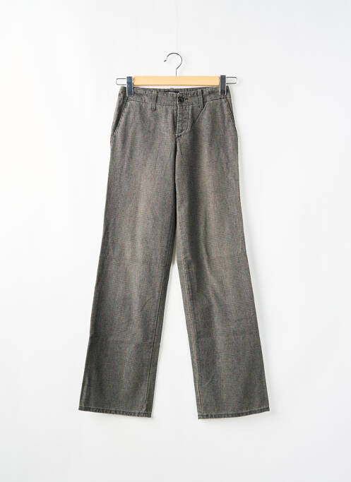 Pantalon chino fermeture zippée sous rabat boutonné taille normale gris CIMARRON femme