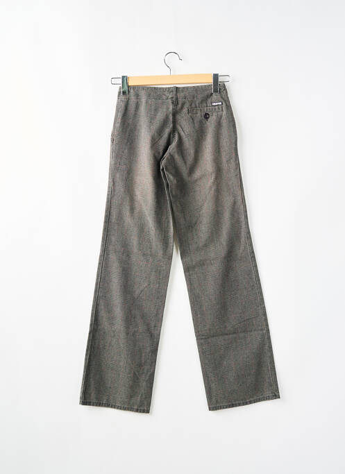 Pantalon chino fermeture zippée sous rabat boutonné taille normale gris CIMARRON femme