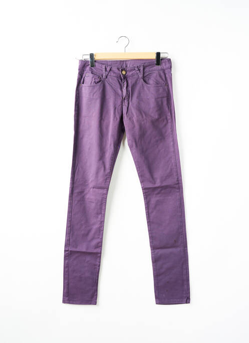 Jeans coupe slim violet BE YOU K pour femme