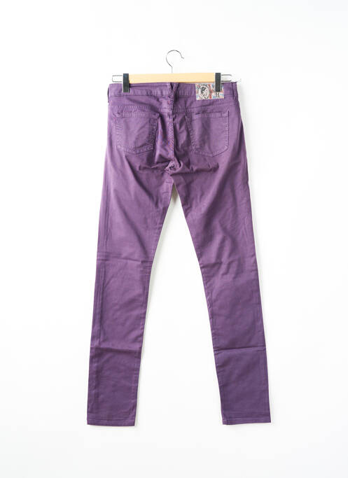 Jeans coupe slim violet BE YOU K pour femme
