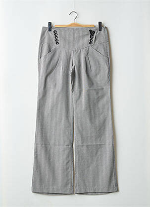 Pantalon large fermeture zip latéral taille basse noir FREEMAN T.PORTER femme