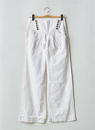 Pantalon flare taille basse taille basse blanc FREEMAN T.PORTER femme