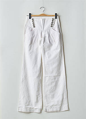 Pantalon flare taille basse taille basse blanc FREEMAN T.PORTER femme