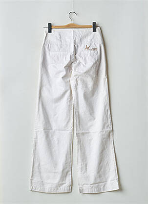 Pantalon flare taille basse taille basse blanc FREEMAN T.PORTER femme