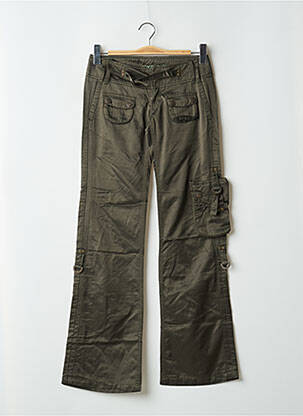 Pantalon cargo poches taille basse vert FREEMAN T.PORTER femme