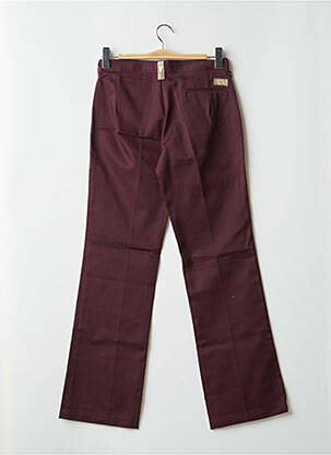 Pantalon droit taille à pinces taille normale rouge FREEMAN T.PORTER femme