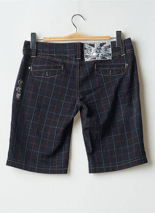 Bermuda coupe droite taille basse bleu FREEMAN T.PORTER femme